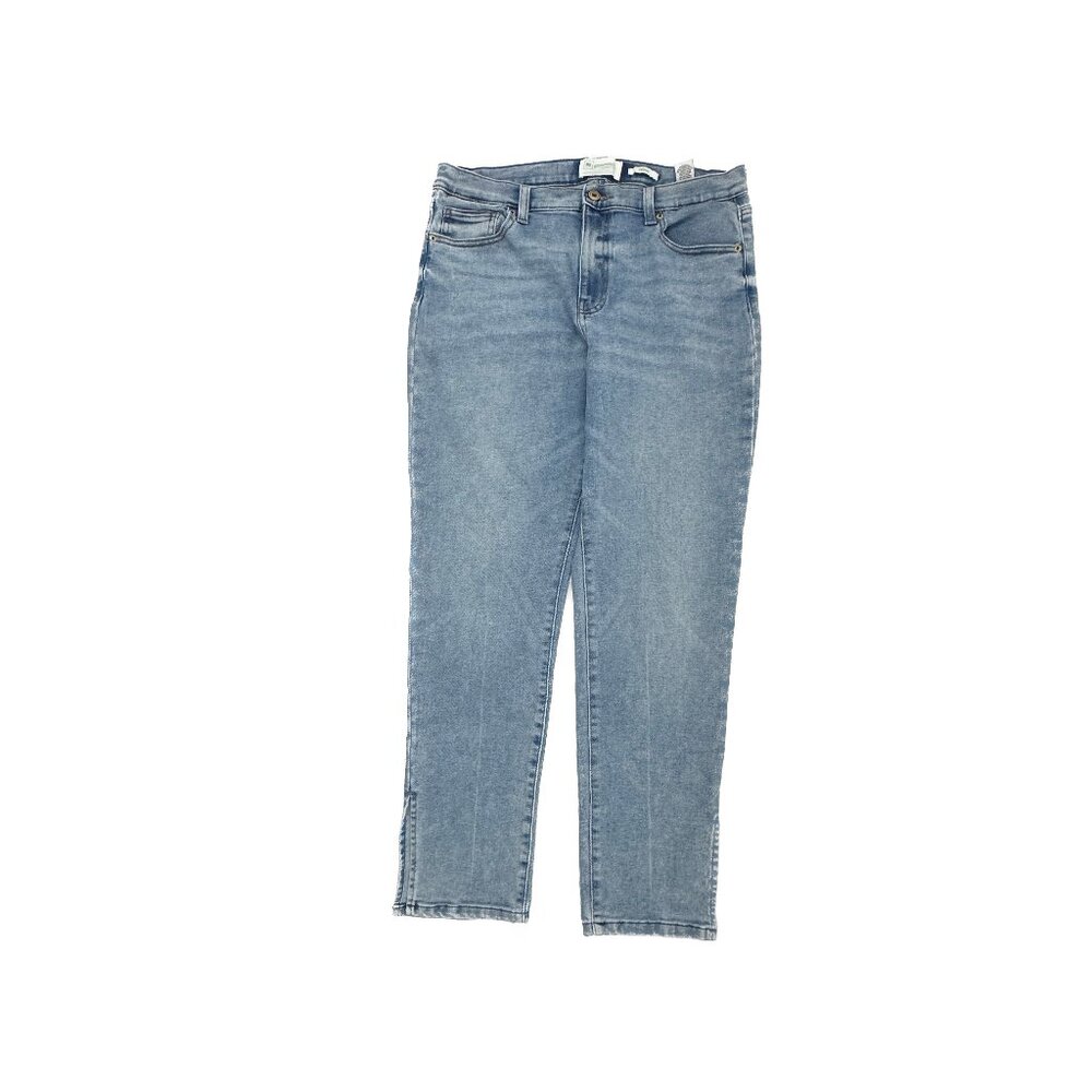 Celebrity Pink Jeans Women 13 Blue Venus Straight Slit Hem High Rise Denim